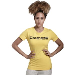 Cressi 1946 T-Shirt Lady κίτρινο γυναικείο μπλουζάκι βαμβάκι